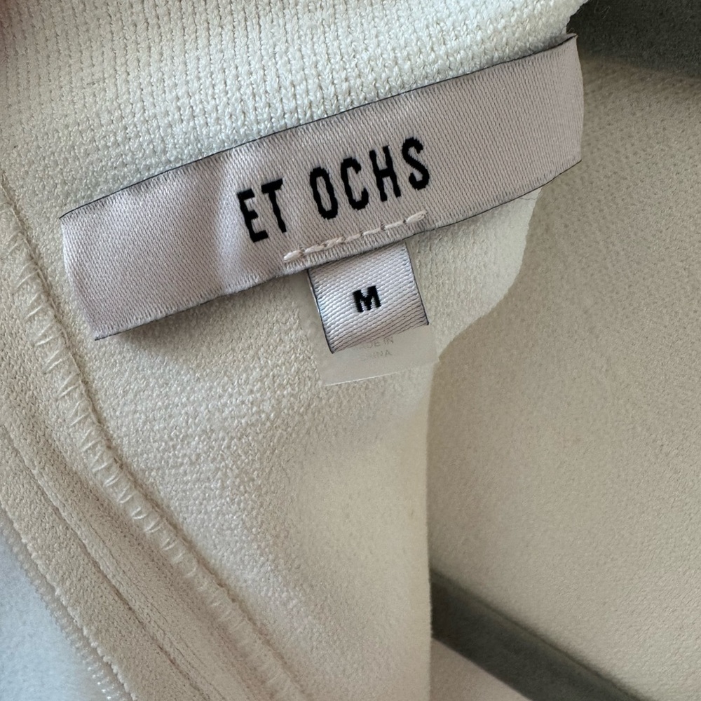 ET OCHS FRANCIS ASYMMETRIC KNIT COMBO MIDI DRESS | Size: Medium - Picture 6 of 6